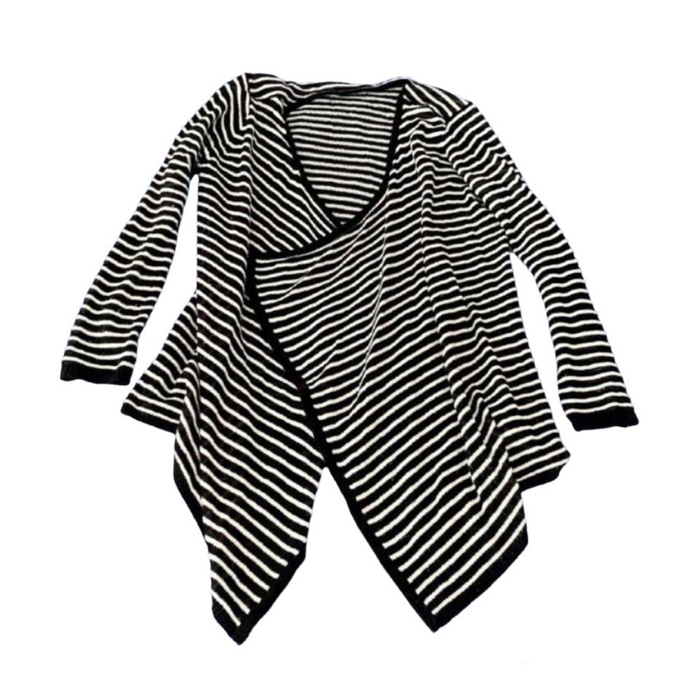 Black & White Stripe Cardigan